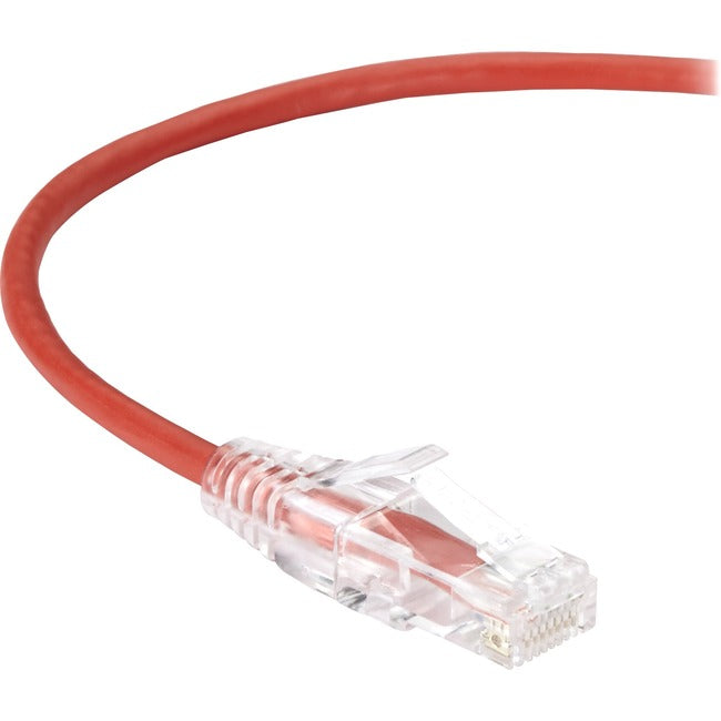 BLACK BOX CORP SLIM-NET CAT6 PATCH CABLE RED 12FT