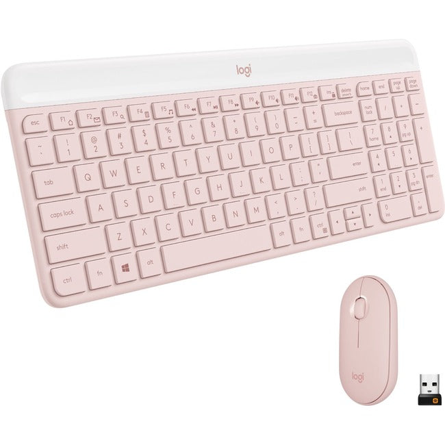 LOGITECH MK470 SLIM COMBO (ROSE)