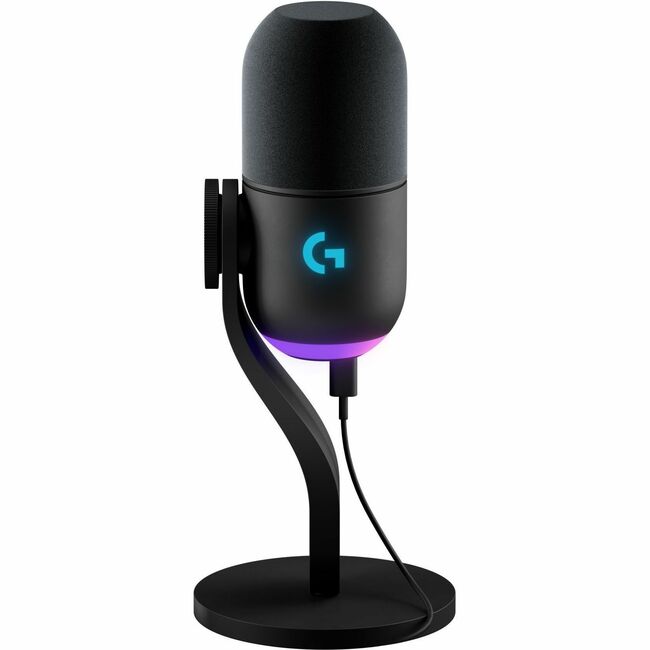 LOGITECH NC/NR YETI GX DYNAMIC RGB GAMING MIC WITH LIGHTSYNC-BLACK