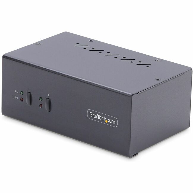 STARTECH 2-PORT DUAL-MONITOR DISPLAYPORT KVM SWITCH, 4K 60HZ, 2X USB 5GBPS HUB P